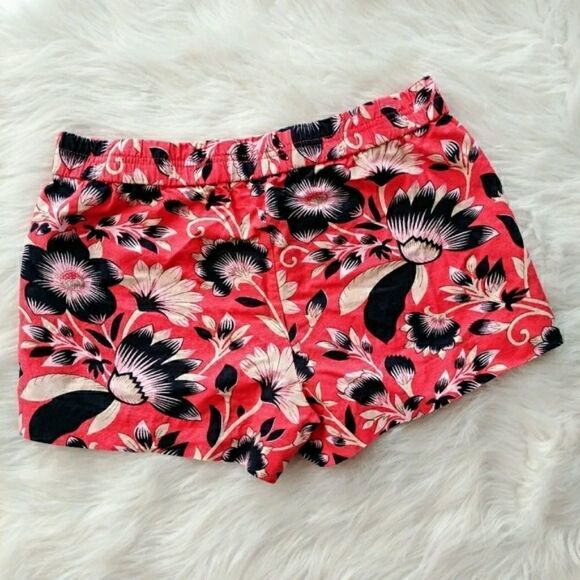 J. Crew Factory Hibiscus Shorts Floral Sz 6 - Picture 3 of 4
